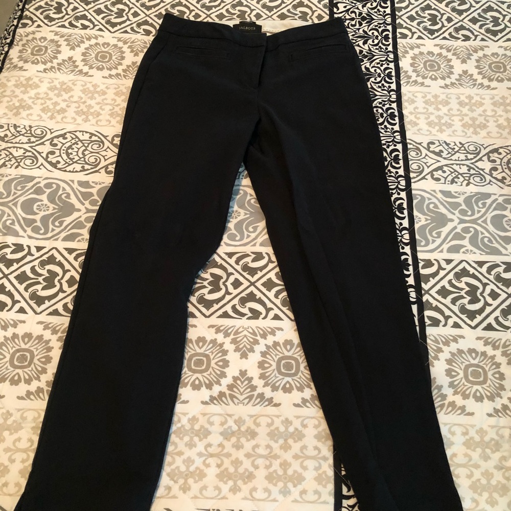 Talbots Hampshire black ankle pants